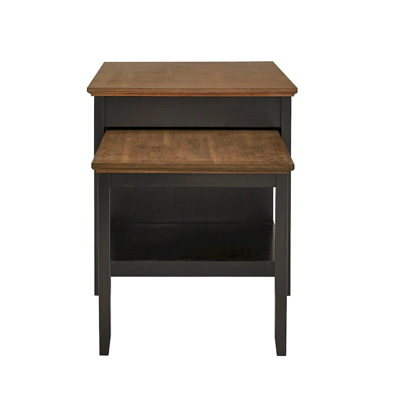Îlot de cuisine extensible Eleanor bicolore avec finition antique et 3 tiroirs par iNSPIRE Q Classic