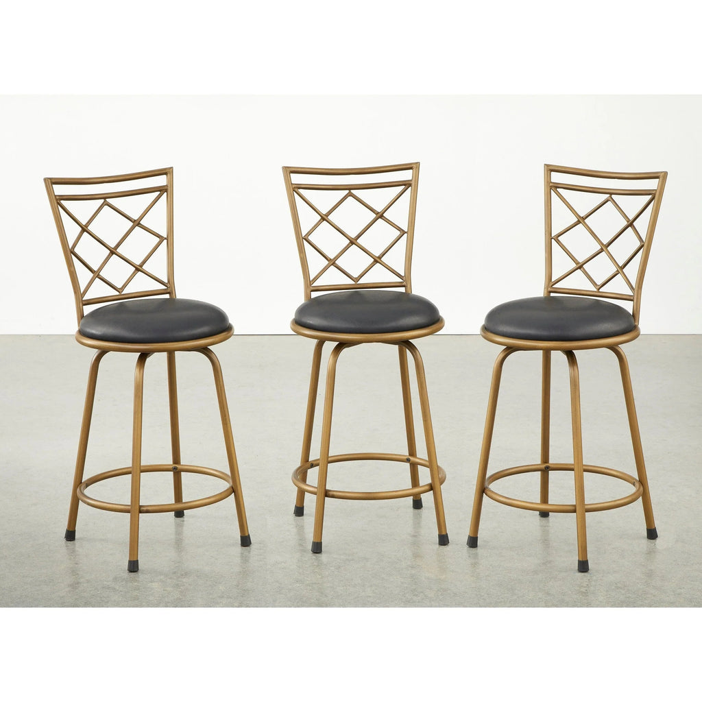 Tabourets Alyssa à hauteur réglable et pivotants Simple Living (lot de 3)