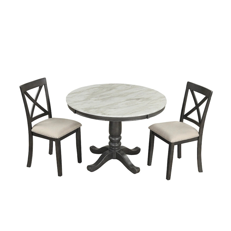 Ensemble de table à manger et chaises 5 pièces pour 4 personnes