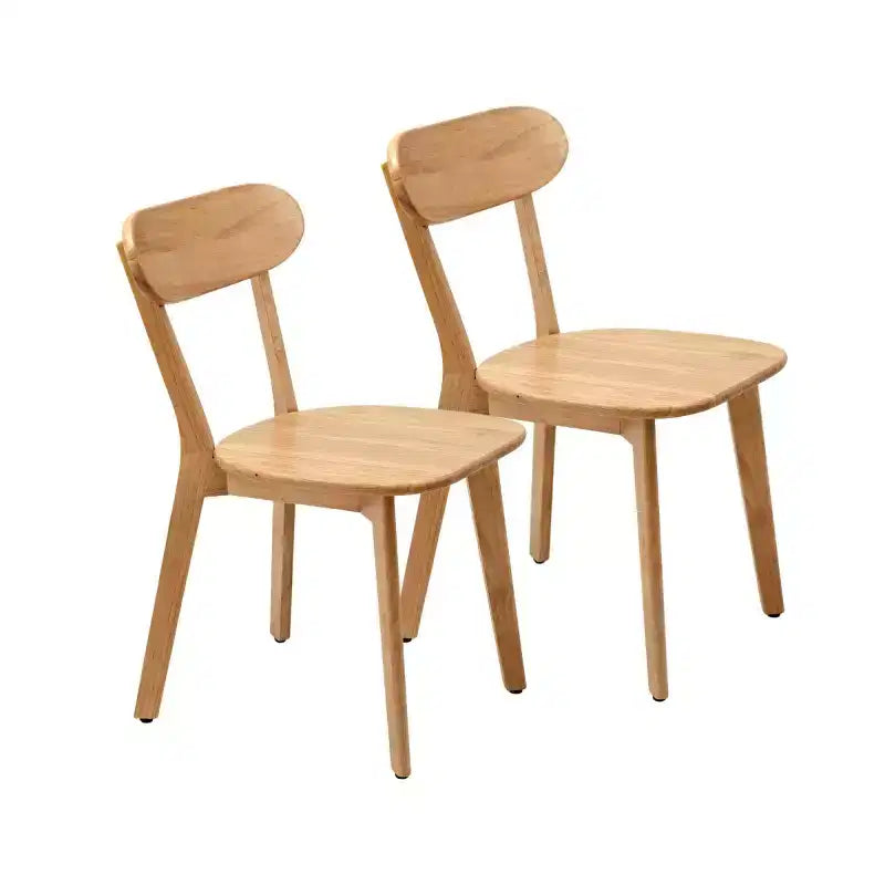 Chaises de salle à manger en bois massif de style moderne du milieu du siècle, lot de 2, pour salle à manger, restaurant ou salon - Panipeachy