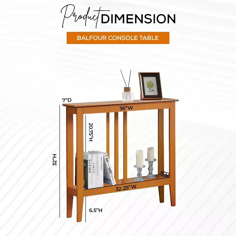 Console étroite avec étagères pour entrée, couloir ou salon
