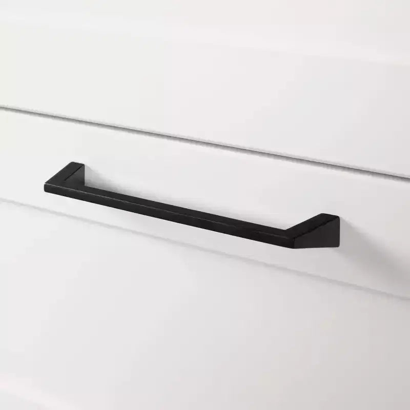 Îlot de cuisine à 6 tiroirs – Style champêtre, blanc et érable muscade, 47,25 po L