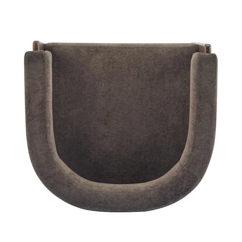 Fauteuil d'appoint moderne en tissu bouclette rembourré