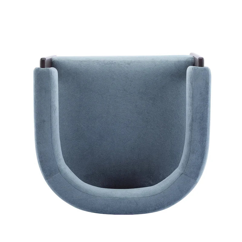 Fauteuil d'appoint moderne en tissu bouclette rembourré