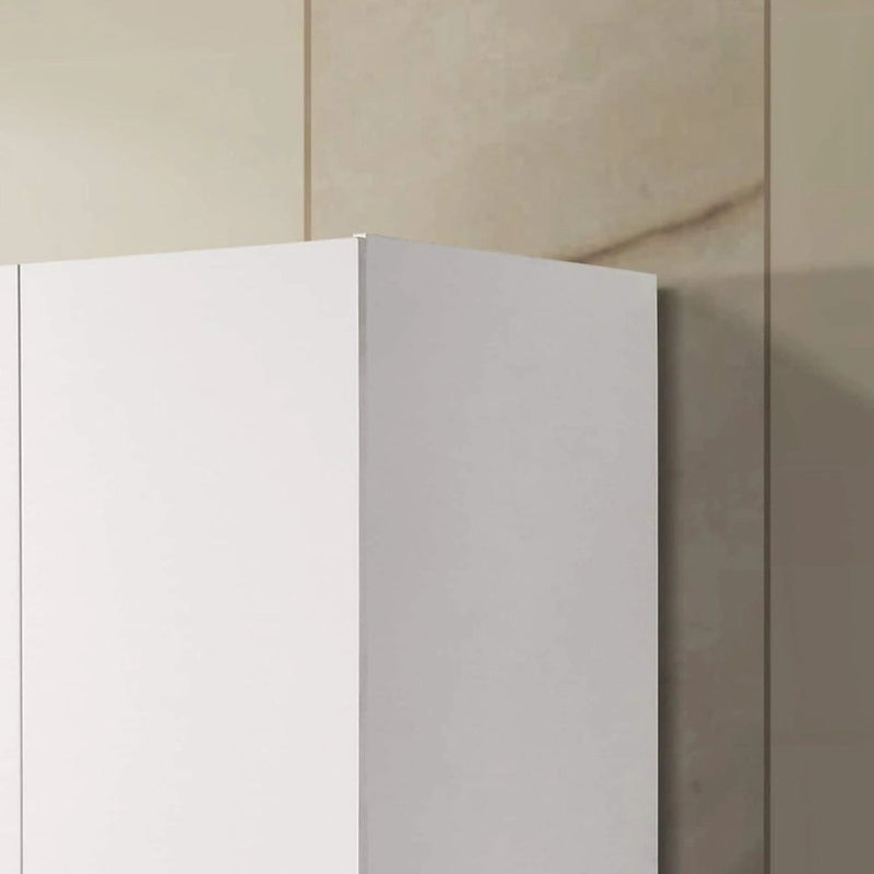 Armoire double moderne avec étagère de rangement et tringle de penderie