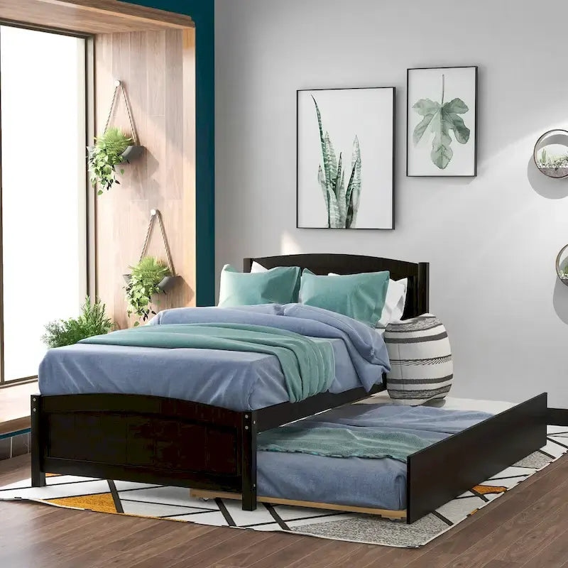 Lit plateforme Twin Pine avec lit gigogne