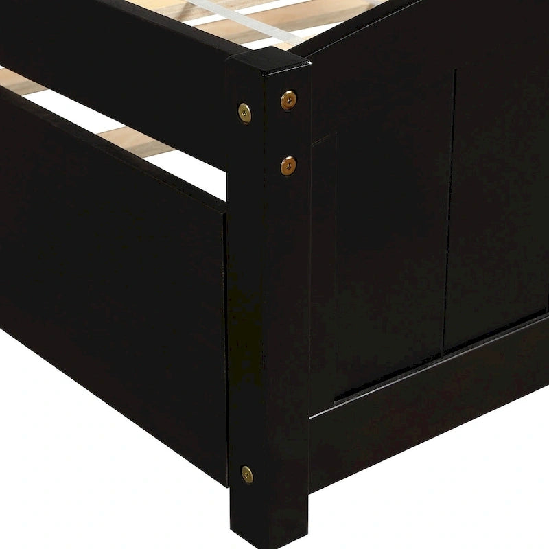 Lit plateforme Twin Pine avec lit gigogne