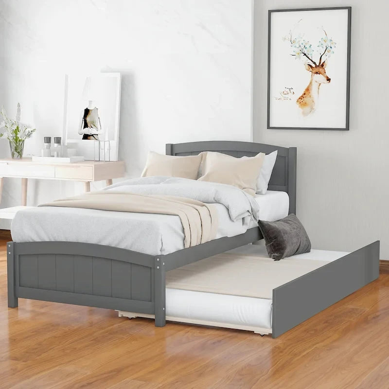 Lit plateforme Twin Pine avec lit gigogne