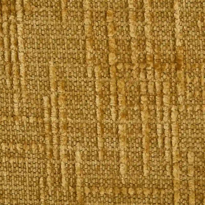 Canapé en chenille avec 2 poufs