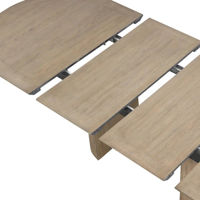 Table à manger extensible de 259 cm en chêne, style ferme moderne