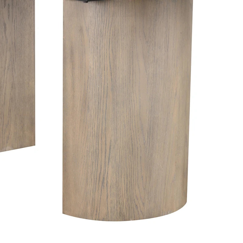 Table à manger extensible de 259 cm en chêne, style ferme moderne