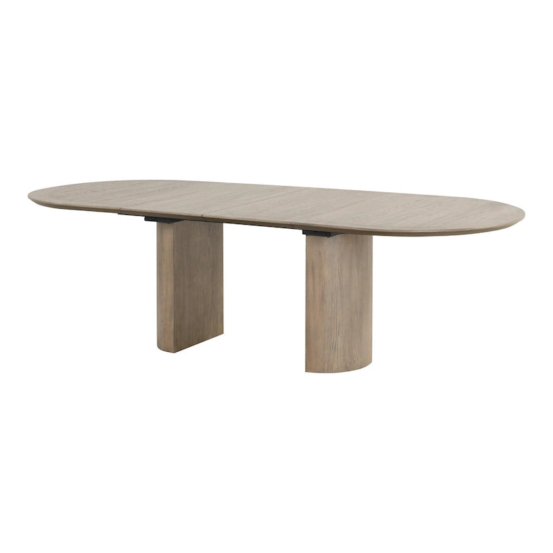 Table à manger extensible de 259 cm en chêne, style ferme moderne