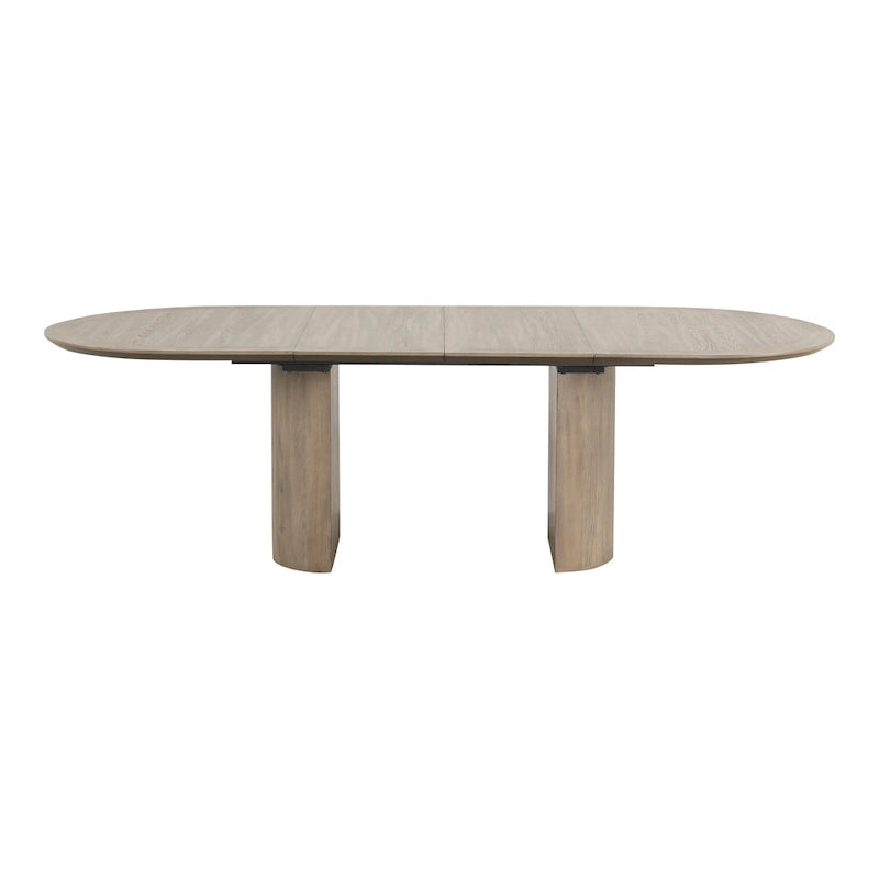 Table à manger extensible de 259 cm en chêne, style ferme moderne