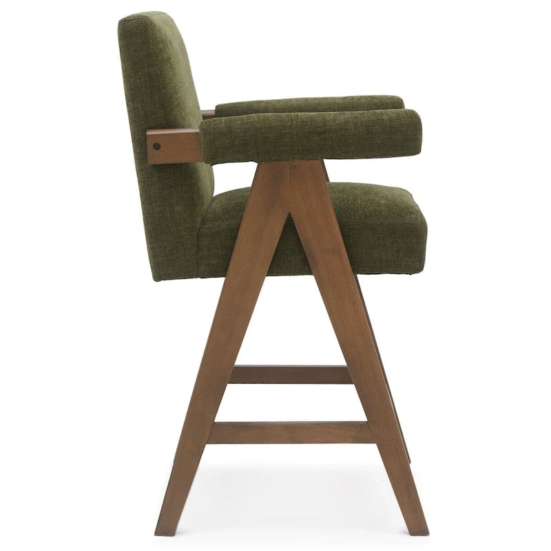 Tabouret de comptoir rembourré contemporain, unité
