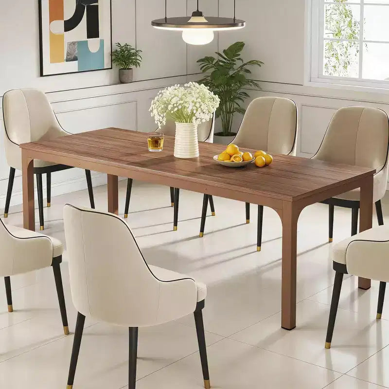 Longue table de cuisine pour 6 à 8 personnes Table à manger rectangulaire