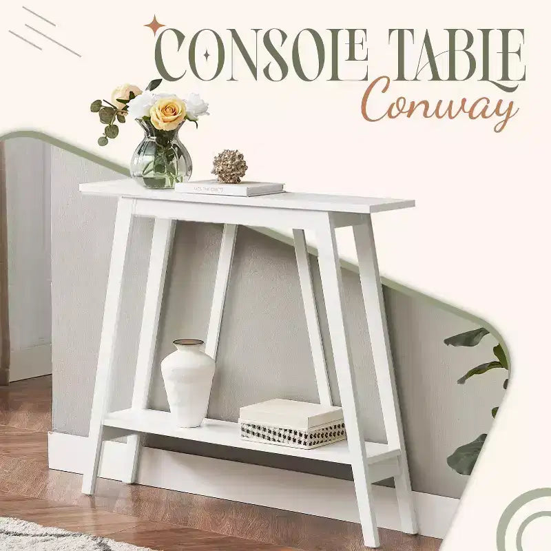 Kings Brand Furniture – Console étroite avec étagère de rangement pour couloir, entrée, vestibule, salon