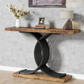 Table console moderne noire/dorée avec plateau en faux marbre, table d'entrée en bois de 99 cm avec pieds métalliques géométriques
