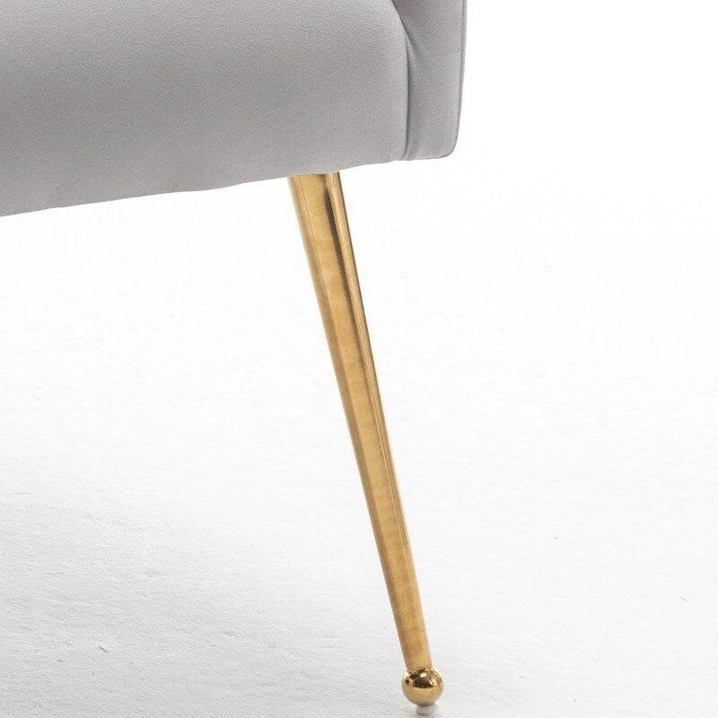SEYNAR Lot de 8 chaises de salle à manger modernes en velours glamour, chaise de coiffeuse capitonnée pour salon (sans table)
