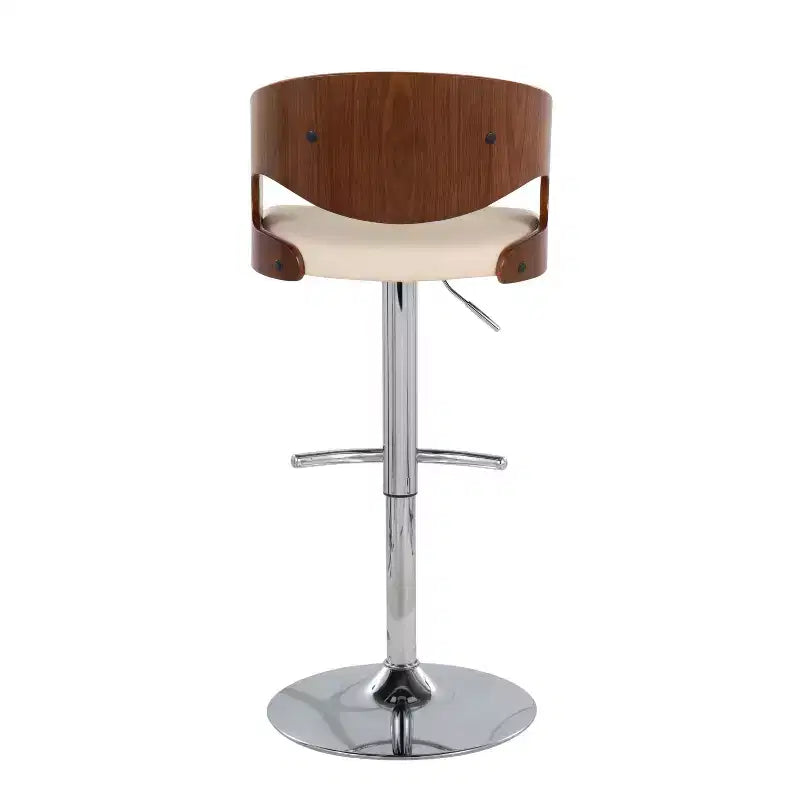 Lot de 2 tabourets de bar réglables pivotants Pino, style Mid-Century Modern - Lumisource