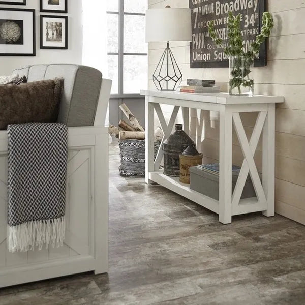 Console Homestyles Seaside Lodge blanc cassé