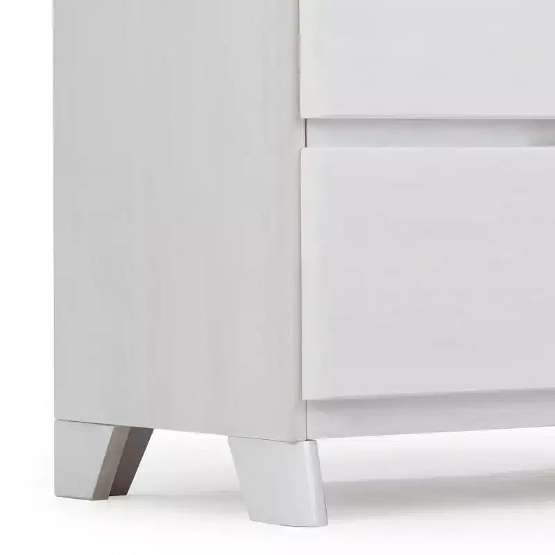 Commode de ferme en bois massif à 6 tiroirs