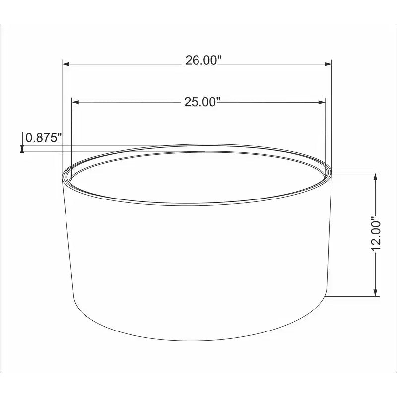 Table basse tambour martelé rond