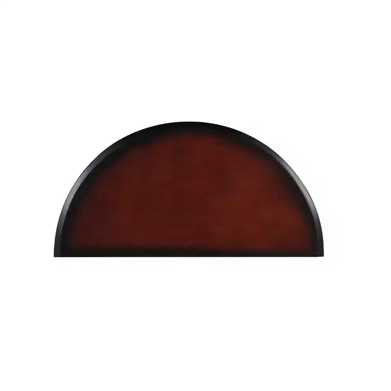 Table console cerisier noir et demi-lune noire, simple
