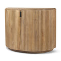 Meuble d'appoint en bois massif marron clair