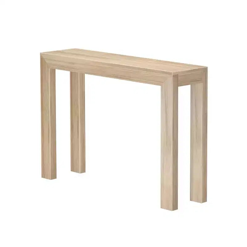 Plank+Beam 46 Table Console Moderne en Bois Massif, Table d'Entrée Étroite, Derrière le Canapé
