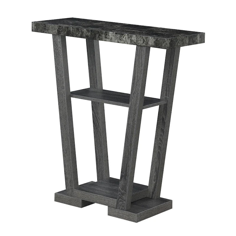 Table console Newport V avec étagères de Convenience Concepts