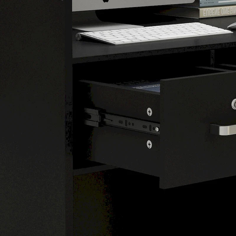 47.2 Comptoir de réception avec rangement verrouillable et table de travail