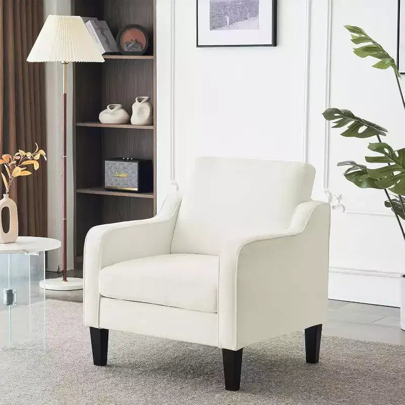 Fauteuil d'appoint pour salon, fauteuil de lecture, fauteuil de style scandinave