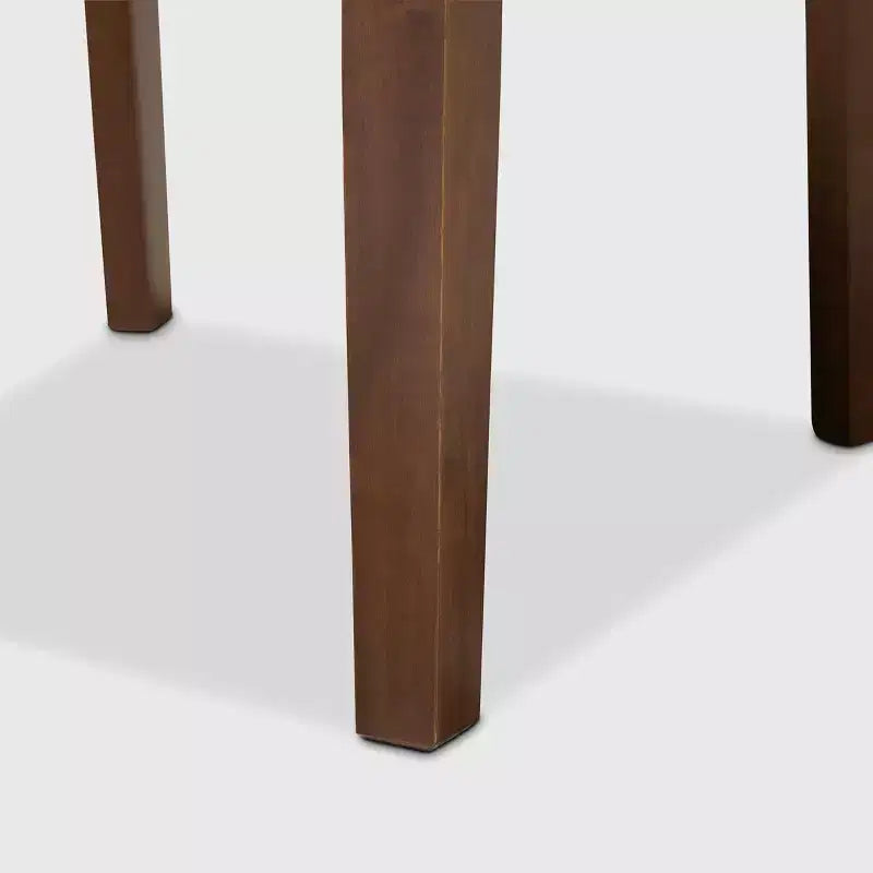 Ensemble de 4 chaises de salle à manger en bois Caron avec rembourrage en mousse et dossier découpé - Baxton Studio