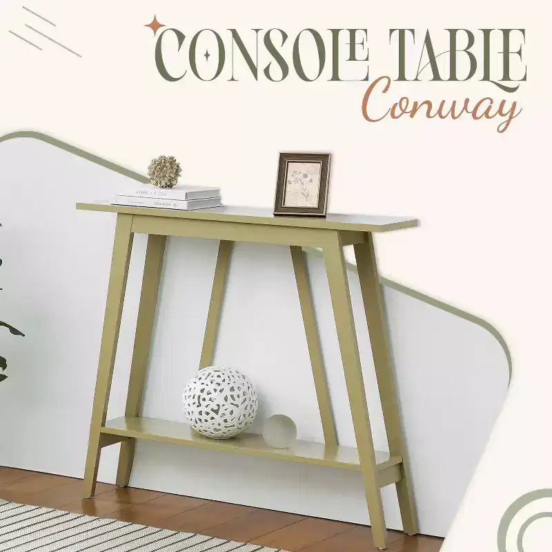 Kings Brand Furniture – Console étroite avec étagère de rangement pour couloir, entrée, vestibule, salon