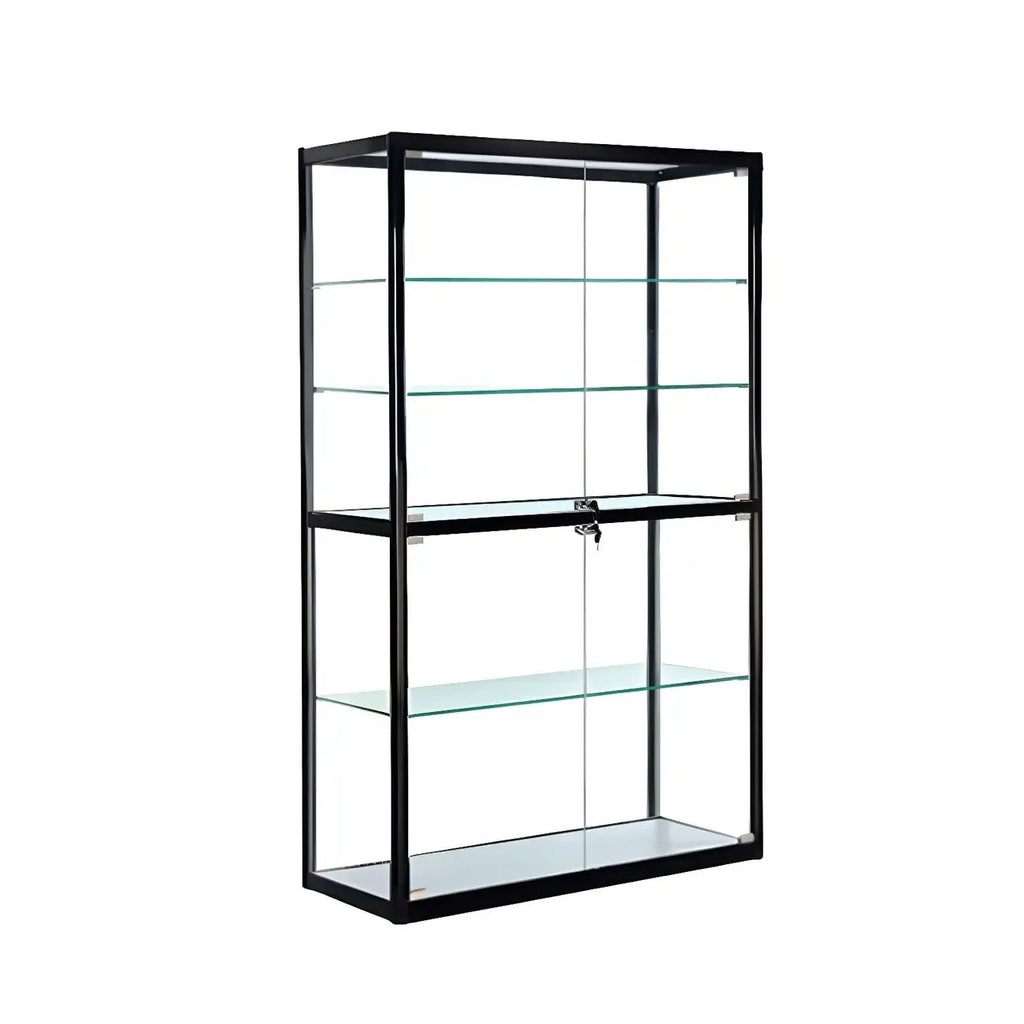 Vitrine rectangulaire contemporaine en verre noir
