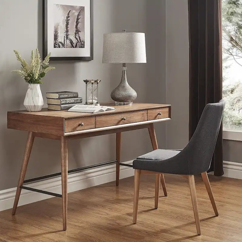 Bureau Aksel en bois à 3 tiroirs par iNSPIRE Q Modern