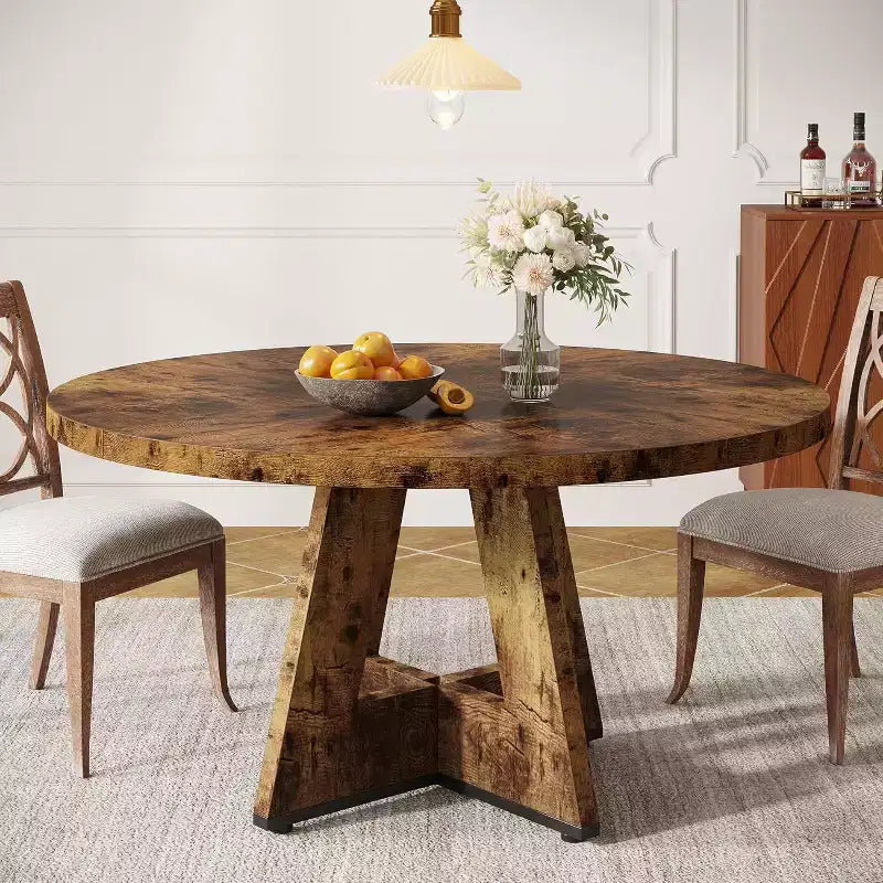 Table à manger ronde de 120 cm pour 4 personnes