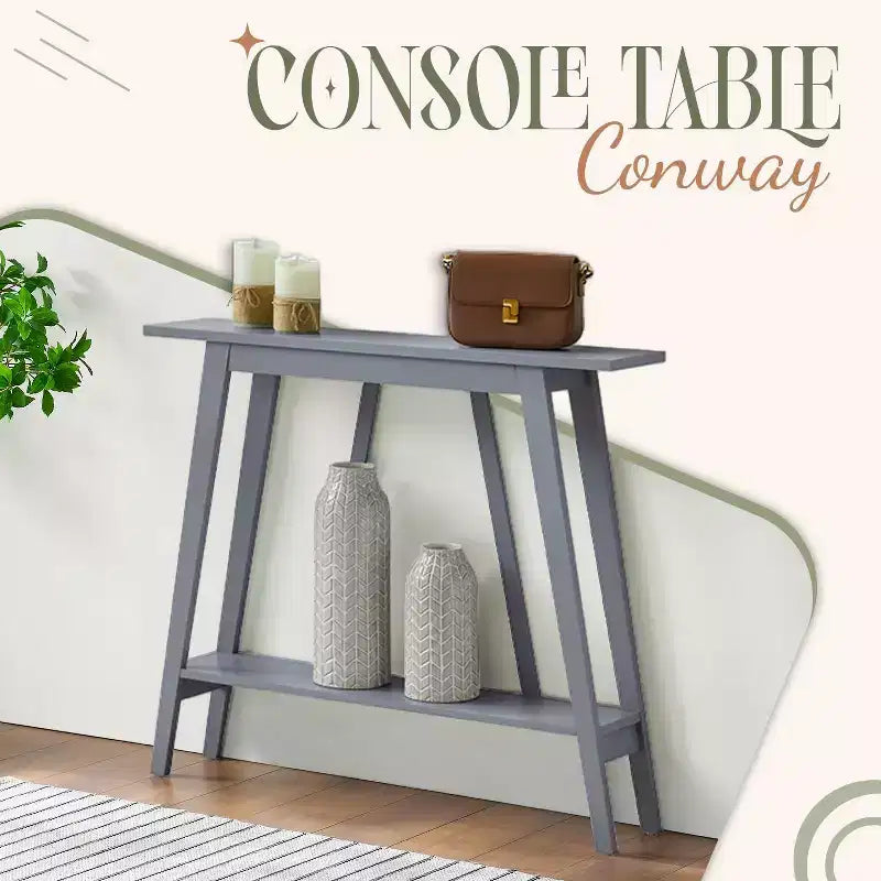 Kings Brand Furniture – Console étroite avec étagère de rangement pour couloir, entrée, vestibule, salon