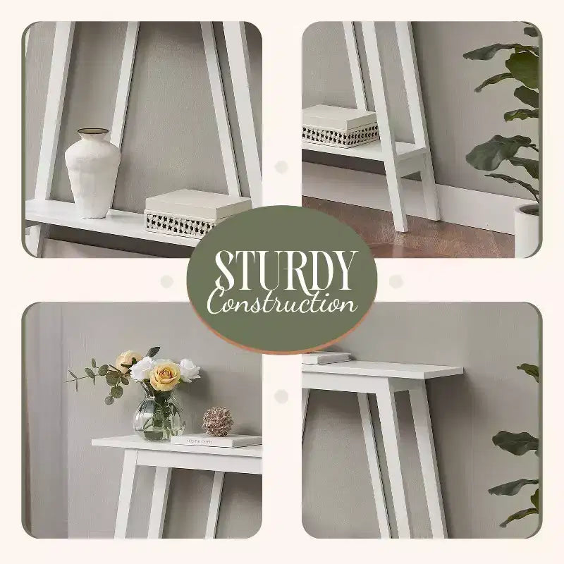 Kings Brand Furniture – Console étroite avec étagère de rangement pour couloir, entrée, vestibule, salon