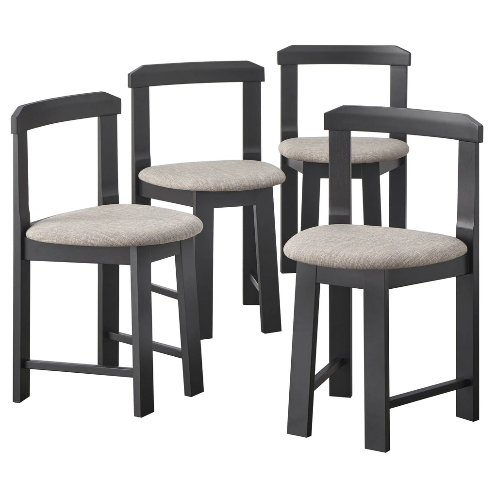 Ensemble de salle à manger rond compact 5 pièces Harrisburg Tobey