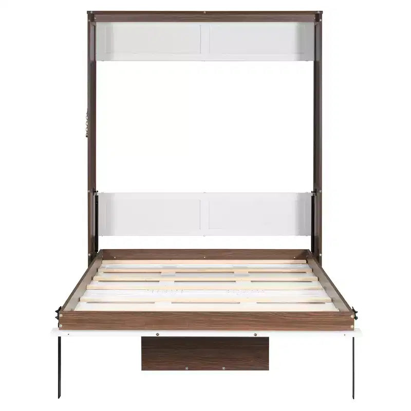 Lit escamotable pleine grandeur, lit mural en bois pleine armoire avec bureau pliable, lit mural pliant pour chambre d'amis/bureau