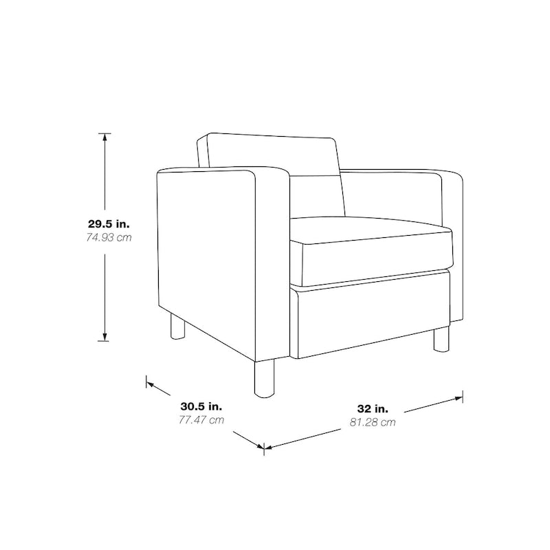Fauteuil d'appoint rembourré