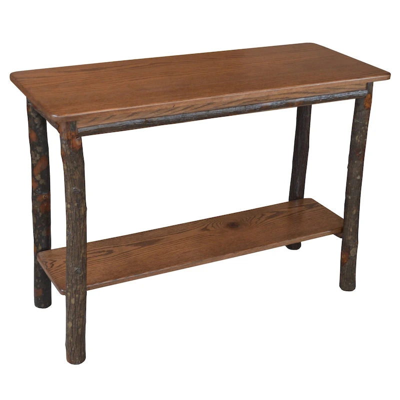 Console en rondins de hickory
