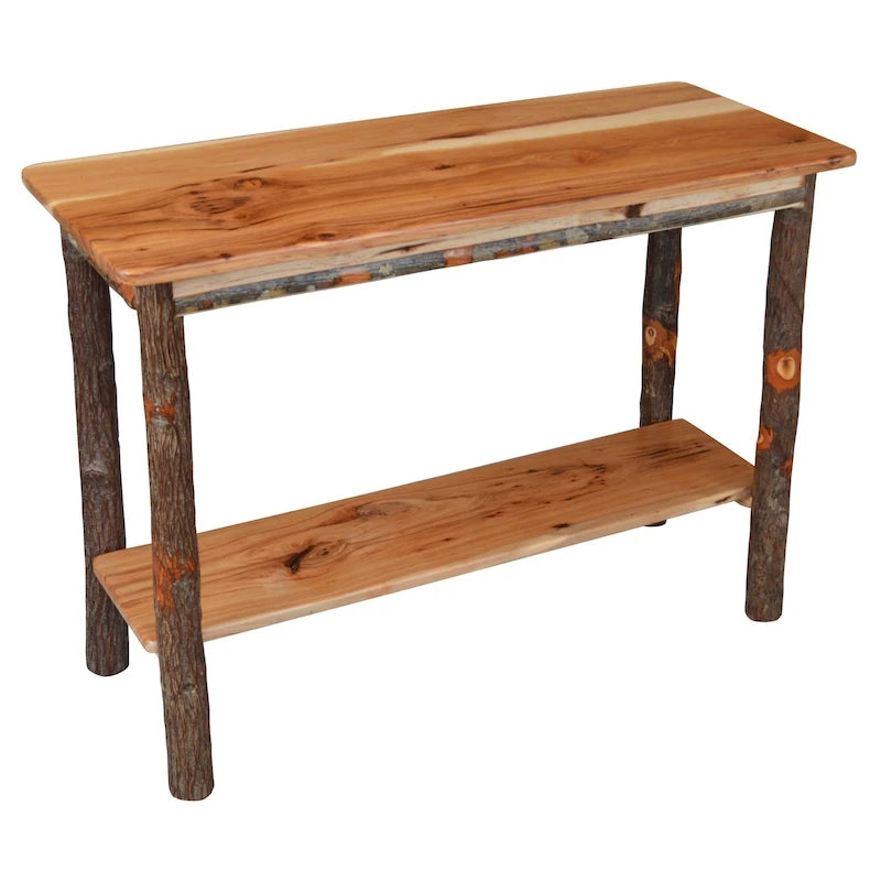 Console en rondins de hickory