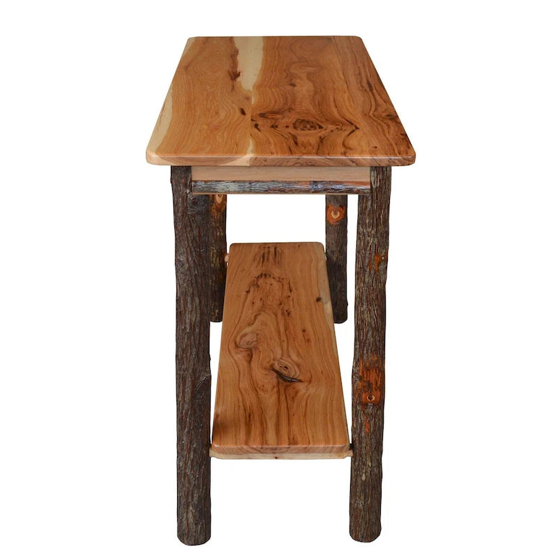 Console en rondins de hickory