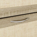 Rattan Narrow Shoe Cabinet with 3 FILP Drawers,Shoe Storage Organizer
