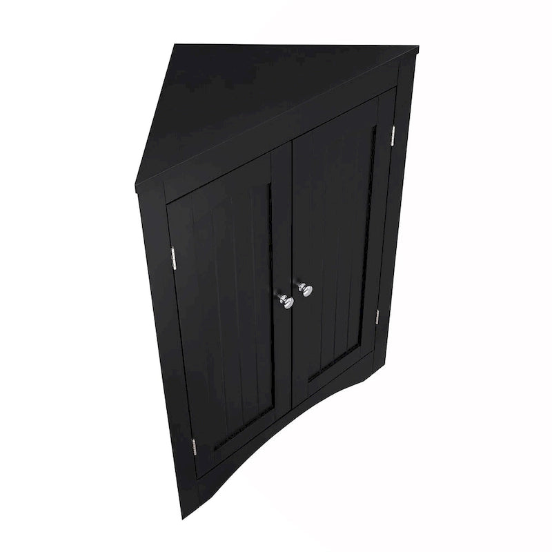 Meuble d'angle avec portes et étagères