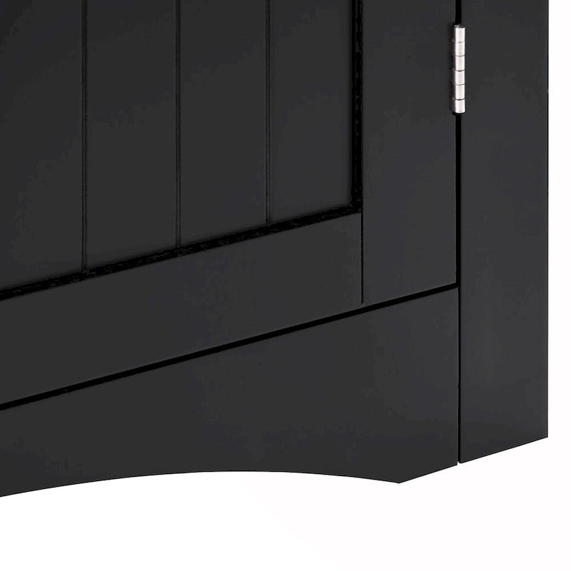 Meuble d'angle avec portes et étagères