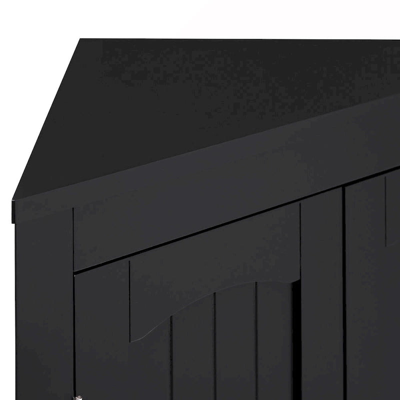 Meuble d'angle avec portes et étagères