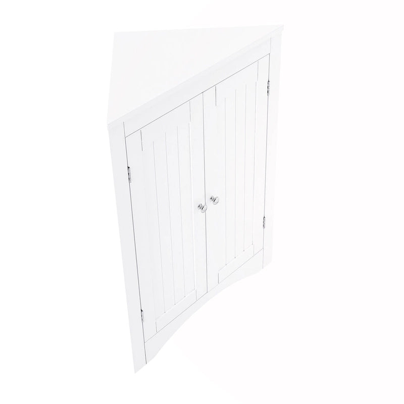 Meuble d'angle avec portes et étagères